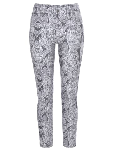 LASCANA 7/8-Jeggings in offwhite-anthrazit bedruckt