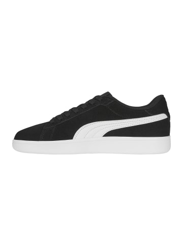 Puma Junior Smash Leder-Sneaker Schwarz