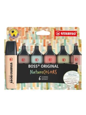 STABILO Papeterie/PBS - STABILO BOSS ORIGINAL NatureCOLORS 6er Etui