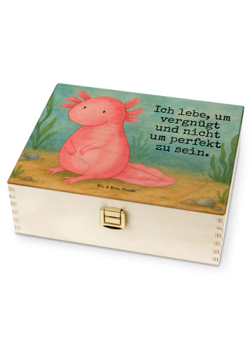 Mr. & Mrs. Panda Teedose Axolotl Niedlich Design mit Spruch in Weiß