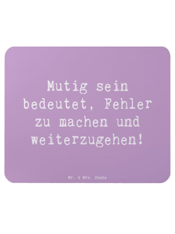 Mr. & Mrs. Panda Mouse Pad Spruch Fehler machen Lernen mit Spruch in Lavendeltraum