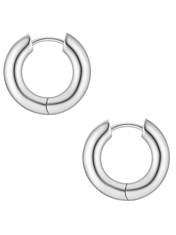 Yokoamii Creolen aus Metall-Legierung in silber