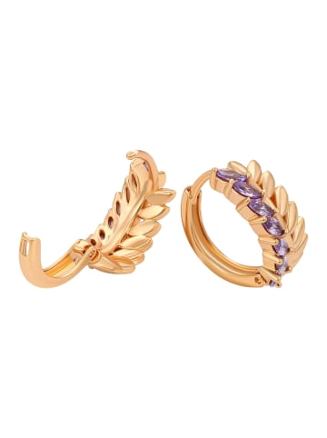 faina Women Huggie Earrings in Rose Gold