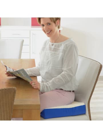 Erwin Müller Komfort-Sitzkissen in blau
