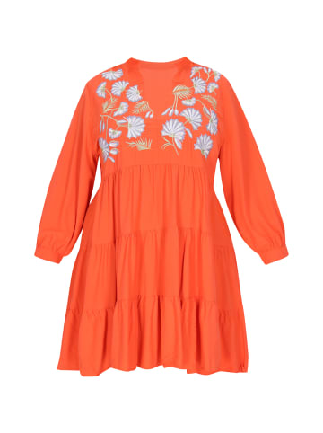 IZIA Women Plus Size Dress in Orange