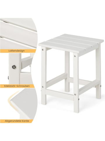 COSTWAY Beistelltisch HDPE in Beige