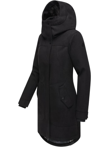 ragwear Wintermantel Jannisa Coat in Black