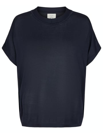 NÜMPH Rundhalspullover für Damen in dunkel-blau