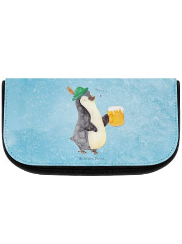 Mr. & Mrs. Panda Kosmetiktasche Pinguin Bier ohne Spruch in Eisblau