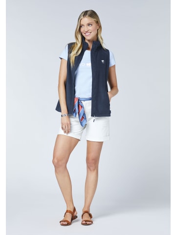 Polo Sylt Fleece-Weste mit gesticktem Logo-Symbol in Blau