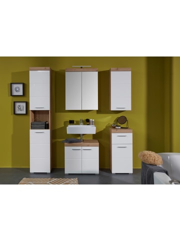 ebuy24 Badschrank AmandaMando Eiche Dekor 37 x 23 cm