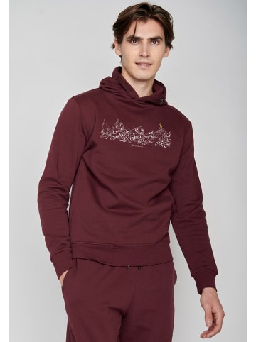 GreenBomb Hoodie Nature Goats Family in Samt Regen