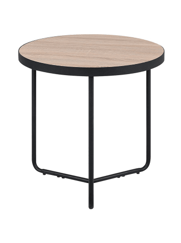 Beliani Beistelltisch MELODY in Braun/Schwarz - (W) 50 x (H) 50 x (L) 50 cm
