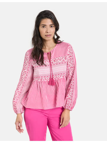 Gerry Weber Bluse Langarm in Lila/Pink Gemustert