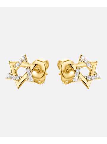 Diamant L'éternel Ohrringe aus 585 Gelbgold