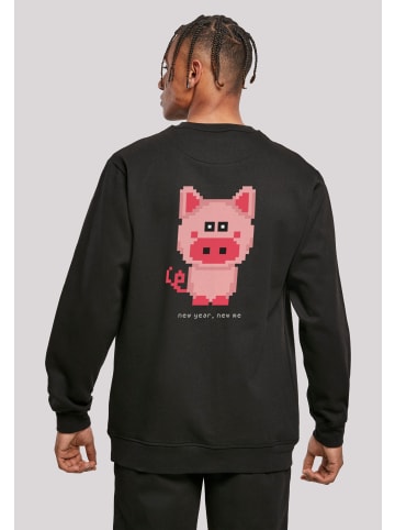 F4NT4STIC Sweatshirt SIlvester Party Happy People Only in schwarz