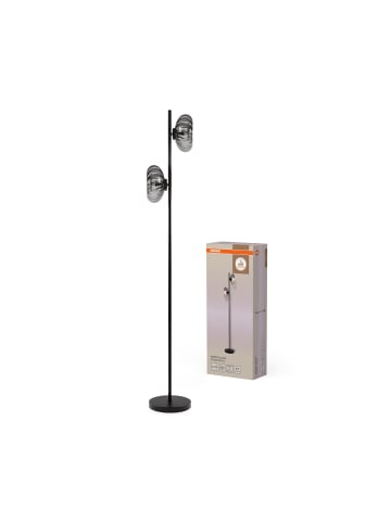 Osram Decor Smoke Glass Floor Stehleuchte 2xE14 Rauchglas