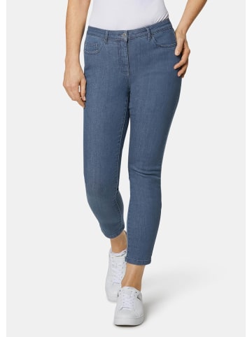 GOLDNER Schmale Stretchhose BELLA in hellblau
