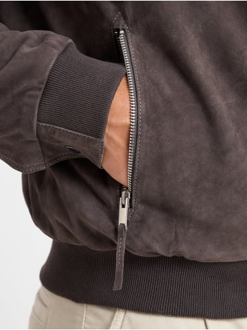 Finshley & Harding Lederjacke in grau