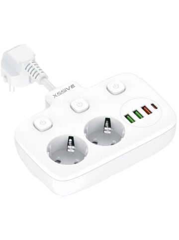COFI 1453 PD & QC 3.0 Power Socket Steckdose in Weiß
