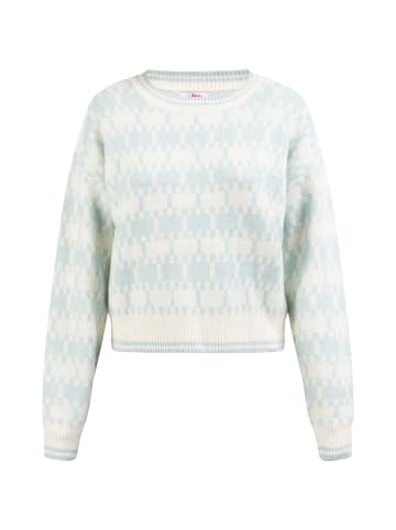 myMo Damen Strickpullover in Hellblau