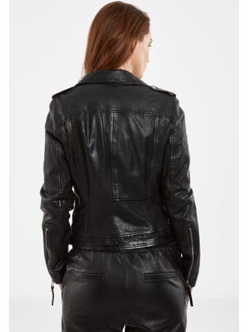 JILANI Damen Lederjacke in Schwarz