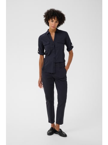 PART TWO Langarm - Hemd CortniaPW Relaxed fit in Dark Navy