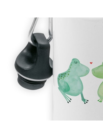 Mr. & Mrs. Panda Kindertrinkflasche Frosch Liebe ohne Spruch in Weiß