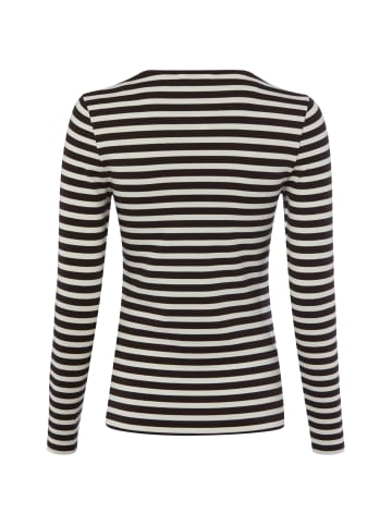 Gant Langarmshirt in schoko ecru - 0001