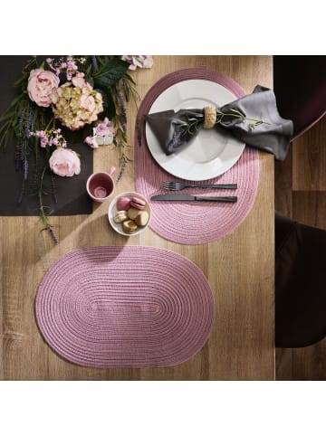 Erwin Müller Tischset 2er-Pack Silves in mauve