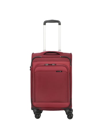 D&N Travel Line 9504 - 4-Rollen-Kabinentrolley S 55 cm (dark red) in dark red