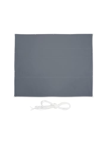 relaxdays Sonnensegel "Rechteck" in Grau - (B)5 x (T)6 m