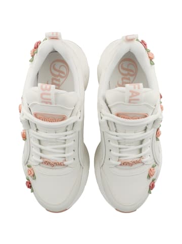 Buffalo Sneaker low Binary Rose 2.0 in weiss