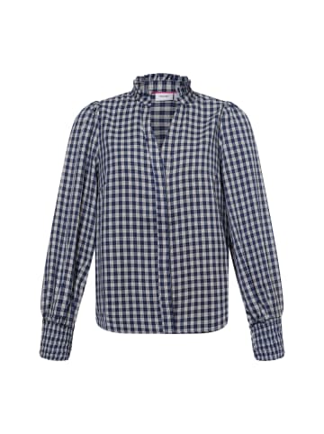 NÜMPH Bluse Nuali in marine weiß