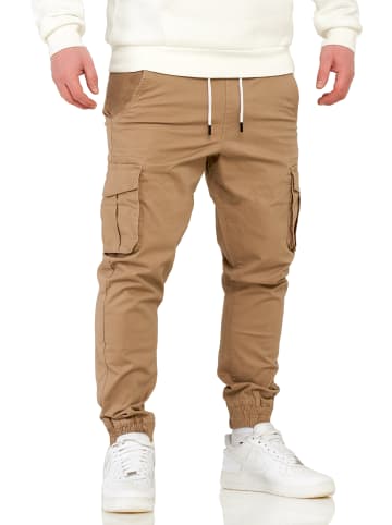 SOUL STAR Cargohose - SPROSEAU Jogger Chino Jeans Hose Stoffhose in Beige