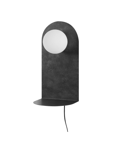 Beliani Wandleuchten MAPI in Grau/Weiß - (W) 20 x (H) 40 x (L) 18 cm