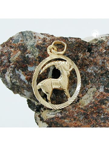 Gallay Anhänger 15mm 9Kt GOLD in gold