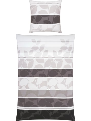 Erwin Müller Single-Jersey Bettwäsche in schwarz-silber