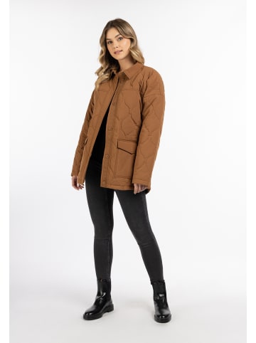 DreiMaster Vintage Damen Baumwolljacke Mit Leichter Wattierung in Kamel