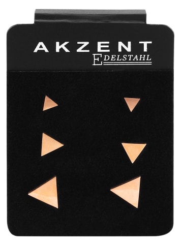 Adeliás Damen Ohrringe – Ohrstecker aus Edelstahl in gold