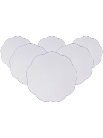 Villeroy & Boch 6er Set Platzsets Fleur Accessoires ø 40 cm blau in blau