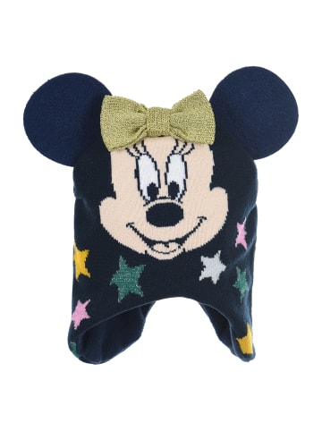 Disney Minnie Mouse Wintermütze Strick in Dunkel-Blau