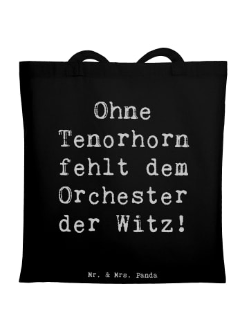 Mr. & Mrs. Panda Shopper Spruch Tenorhorn Witz mit Spruch in Schwarz