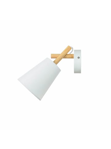 Licht-Erlebnisse Wandlampe (B)14 x (H)28 cm in Holz Weiß