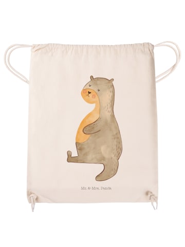 Mr. & Mrs. Panda Sportbeutel Otter Bauch ohne Spruch in Creme