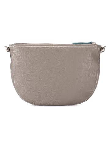 MYWALIT Schultertasche Leder 29 cm in soft grey