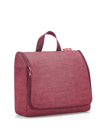 Reisenthel cosmetics toiletbag XL - Kulturbeutel 28 cm (leo vanilla) in twist maroon