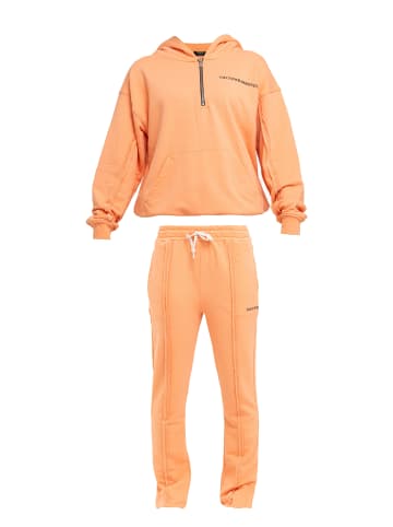 Tom Barron Freizeitanzug Casual Sweatshirt And Pant Set in orange