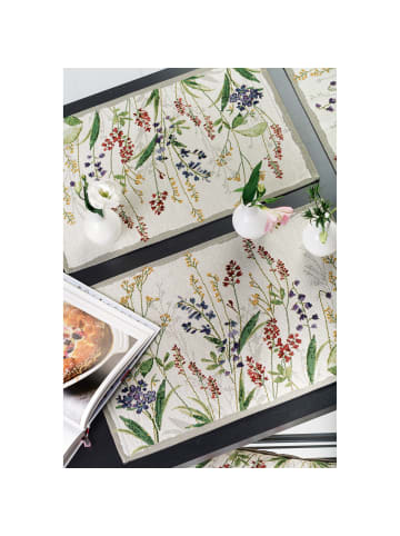 Sander Baumwollmischung, Gewebt, Gobelin Tischset  2er-Pack Flower Meadow in bunt