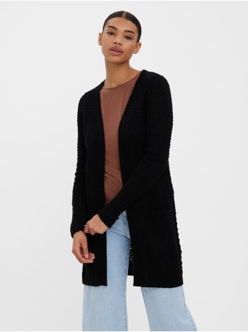 Vero Moda Casual Strickjacke Stretch Cardigan Cozy Jacket VMESME in Schwarz